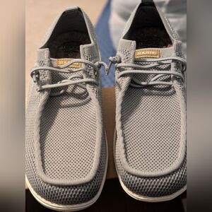 ITAZERO Woman's Light Gray Slip-On Loafers